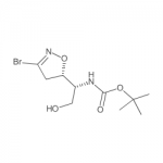 Carbamic acid,N-[(1R)-1-[(5S)-3-bromo-4,5-dihydro-5-isoxazolyl]-2-hydroxyethyl]-, 1,1-dimethylethyl ester