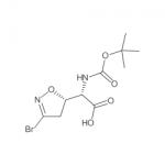 5-Isoxazoleacetic acid, 3-bromo-a-[[(1,1-dimethylethoxy)carbonyl]amino]-4,5-dihydro-, (aS,5S)-